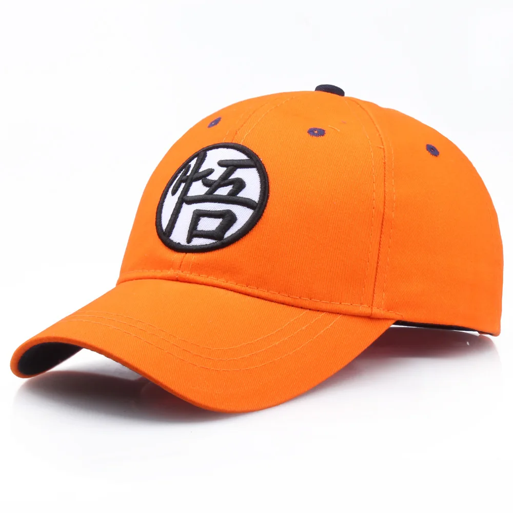 

Anime Dragon Ball Super Cosplay Hat Son Goku Embroidery Adjustable Snapback Cap Spring Summer Unisex Sport Accessories