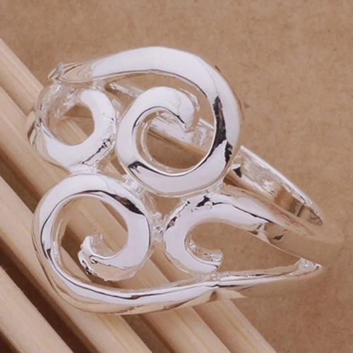 New Arrival Women's Charming Silver Plated Ring Fashion Alloy Hollow Pattern Finger Jewelry | Украшения и аксессуары