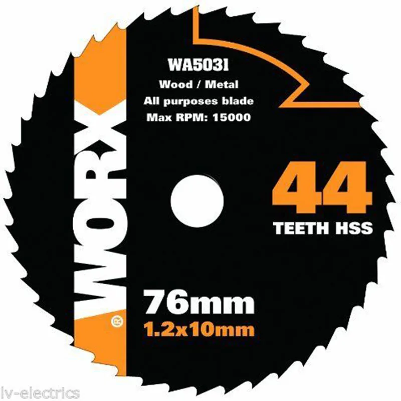 

Free shipping WOOD METAL DISC BLADE FOR WORX HANDYCUT MINI CIRCULAR SAW WA5031 44 TEETH HSS