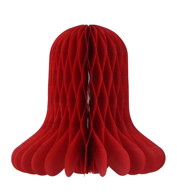 10pcs Decorative Jingle Bell Paper Bells Tissue Paper Bells