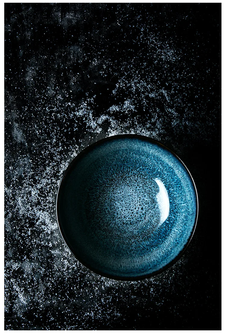 Sim Blue Star View Высокое качество большая миска для супа и лапши керамическая обеденная миска