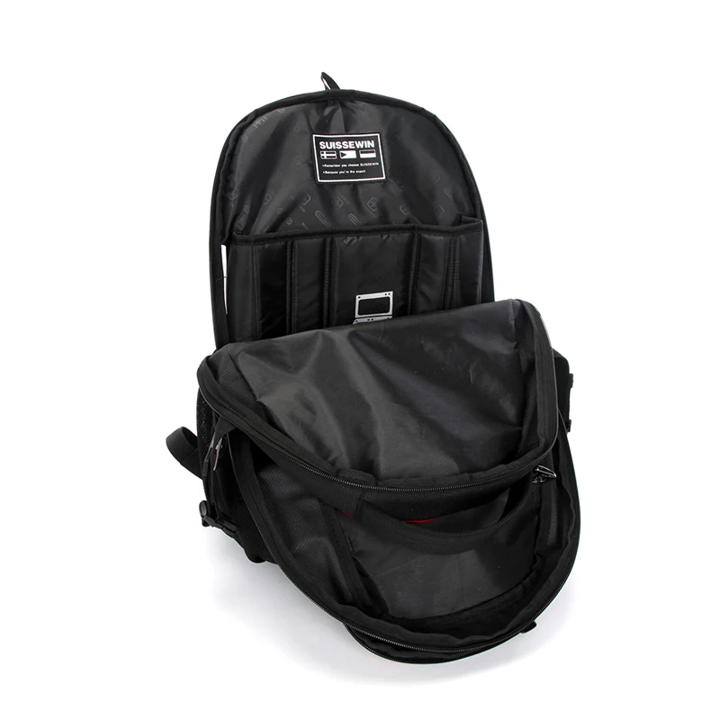 Рюкзак SUISSEWIN SN8350 мужской для ноутбука 15 16 дюймов|music backpack|quality backpacksbackpack men |