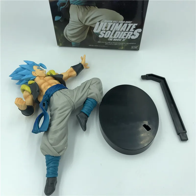 Dragon Ball Z темно-синяя Gogeta Goku Vegeta Ultimate Soldier Movie Ver. Против Супер броли битва ПВХ экшн-фигурка Драконий жемчуг зет 23 см