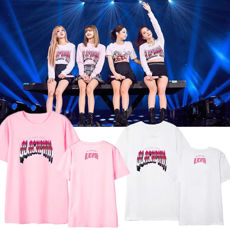

kpop Blackpink KILL THIS LOVE T Shirt Harajuku LISA JISOO JENNIE hip hop Tshirt Women Fashion streetwear girls Tee shirt Tops