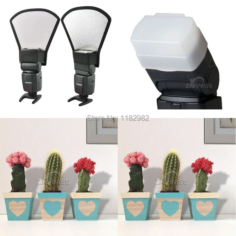 2ni1 Flash Diffuser Softbox Silver/white flash diffuser + 430EX 430EX