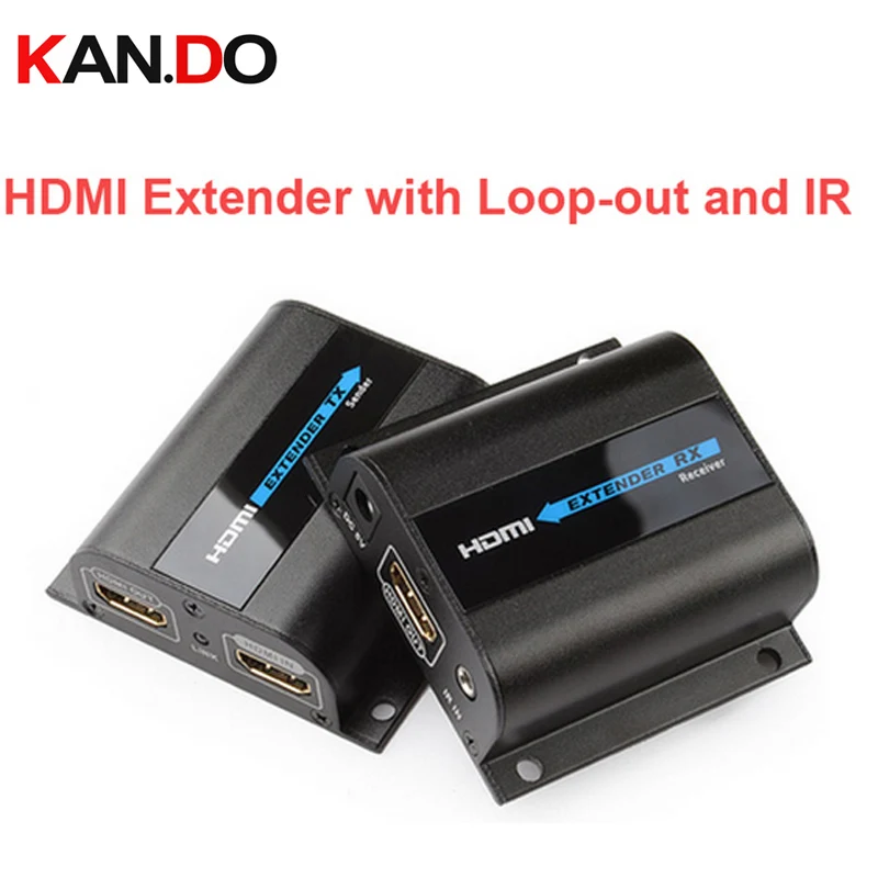 LKV372Pro HDMI удлинитель до 60 м на сетевом кабеле CAT6 1080P передатчик Передача w/Loop out & IR AV