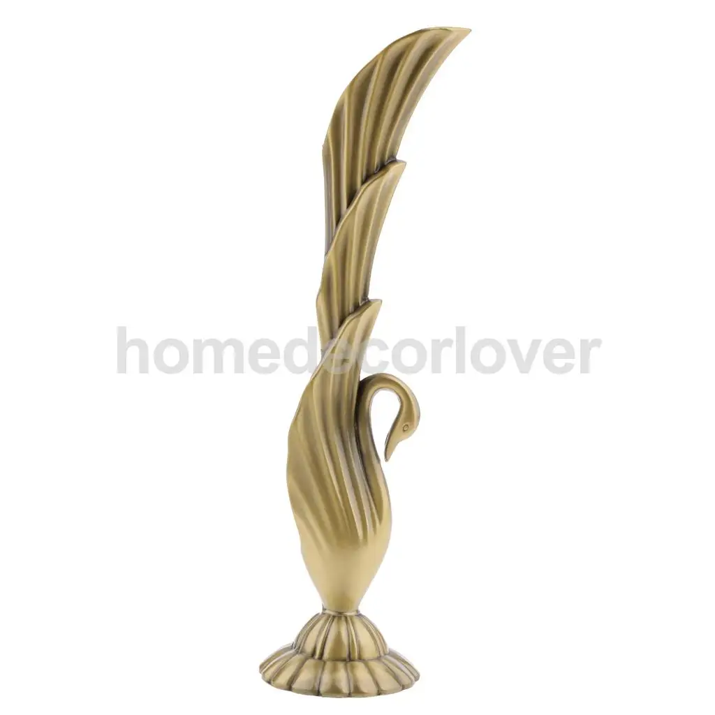 Vintage Shabby Chic Flower Vase Swan/Peacock Alloy Flowers Bottle Jug Wedding Home Decor