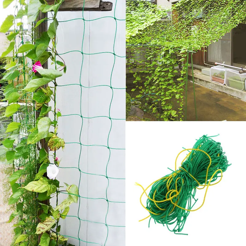Recyclable Plant Nets Climbing Net Nylon Trellis Netting 1.8*1.8M Noylon Mesh Vining Vegetables Orchard Grape Vine |