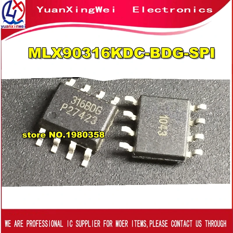 Бесплатная доставка 10 шт./лот 316BDG MLX90316 MLX90316KDC-BDG-SPI SOP8 | Электроника