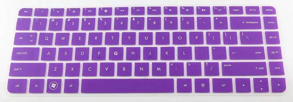 Цветная накладка на клавиатуру Защитная пленка для hp павильон G4 G6 M4 DV4 Presario 431 430 450 CQ43 CQ45 CQ57 - Цвет: purple