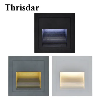 

10PCS 1W 3W Outdoor Recessed Led Stair Step Light Corridor Aisle Wall Corner Light Landscape Buried Stairway Night Light