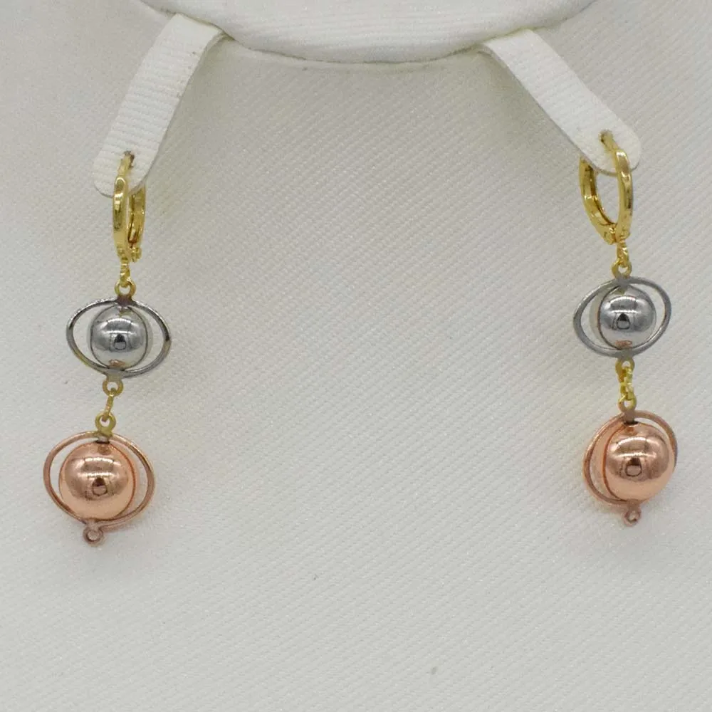 Fashion african beads jewlery set nigerian jewelry set for women indian gold jewelry handmade necklace hoop earrings wedding - Image 6