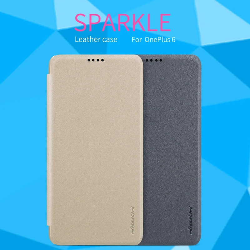 

For Oneplus 6 Case Cover NILLKIN Flip Cases Smart Case For Oneplus 6 Flip Leather Case For Oneplus 6 Sleep Function 6.28''