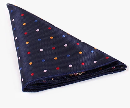 Комплект галстуков темно-синий галстук красный желтый синий белый горошек галстук-бабочка и носовой платок Набор