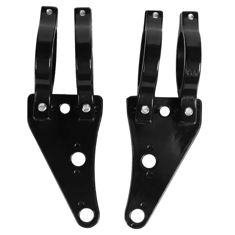 

A pair of universal motorcycle headlight mounting bracket fork ear adjuster mounting clip turn signal headlight headlights