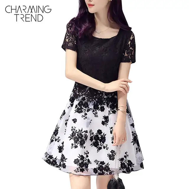 Charmingtrend Best Selling Womrn Dress Brand 2017 Summer A Line