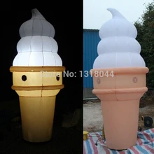 Advertising inflatable ice cream cone/ice cream model/ice cream balloon with led lights Advertising inflatable ice cream cone/ice cream model/ice cream balloon with led lights
