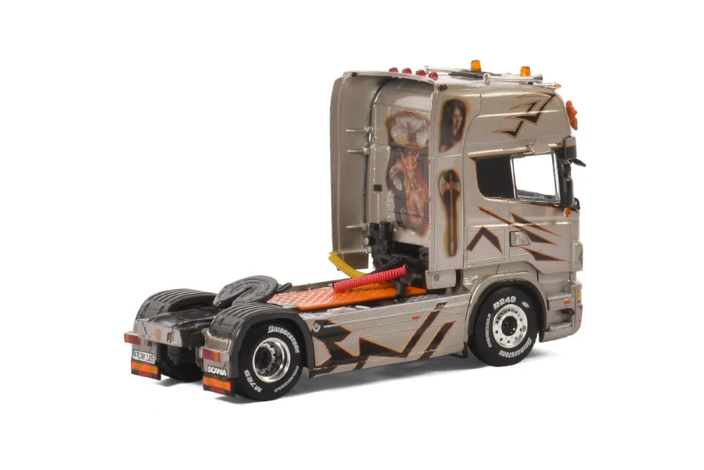 Изысканная модель из сплава WSI 1:50 SCANIA R6 TOPLINE 4X2 транспортный грузовик тракторный