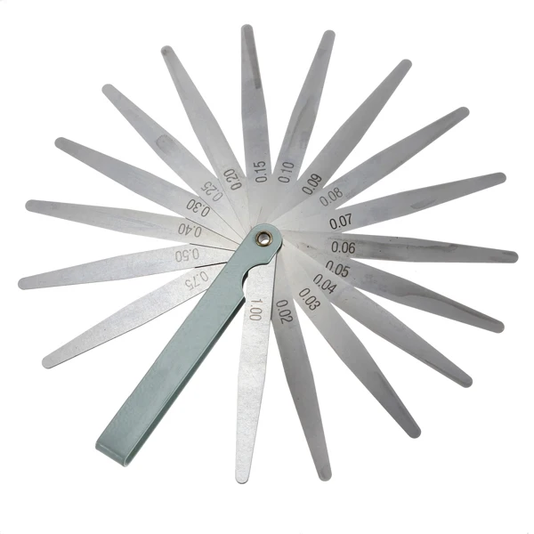 

SOSW-0.02 to 1mm 17 Blade Thickness Gap Metric Filler Feeler Gauge Measure Tool