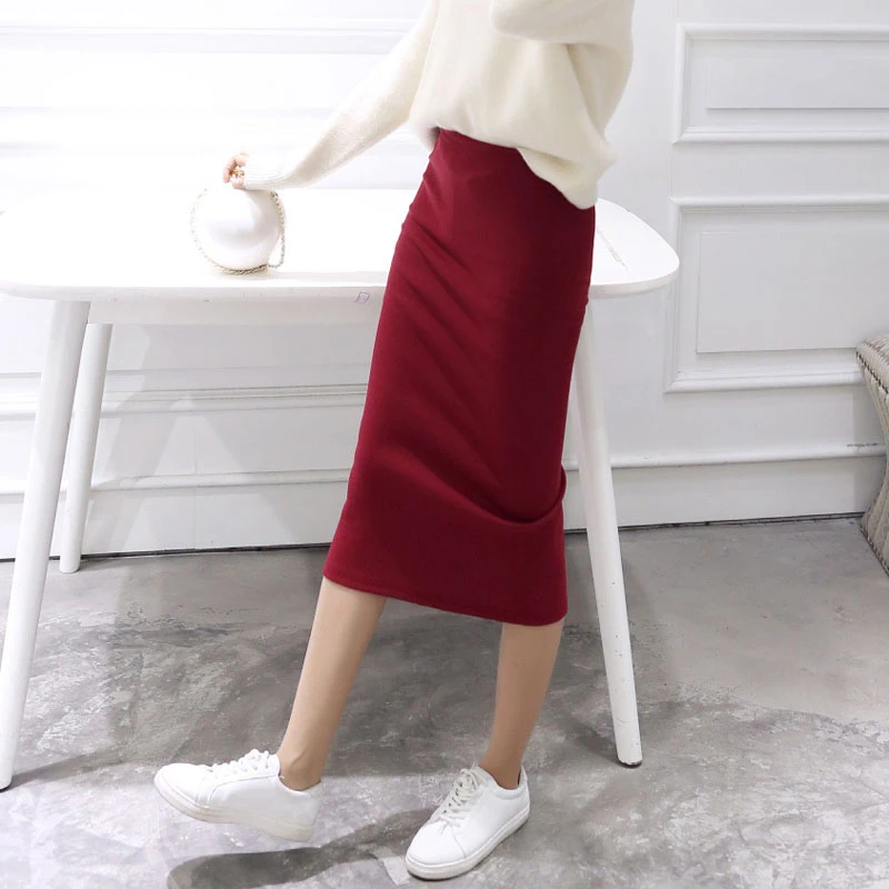 mid calf skirt outfits