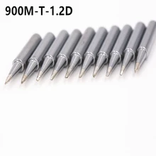 10 шт. 900M-T-1.2D сварочная отвертка с наконечниками Электрический железный наконечник 900M-T для Hakko