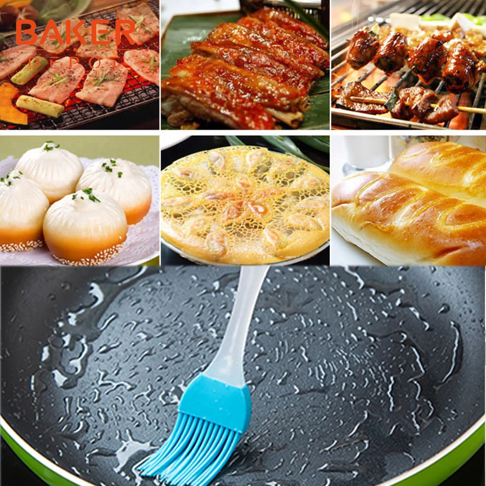 BAKER DEPOT силиконовые baker кисти для барбекю кисточки для смазывания масла Кисти формы для выпечки силиконовый инструмент торта Мучные Кондитерские изделия хлеб инструмент для печенья