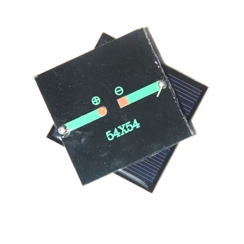 

Epoxy 0.42W 3V 140MA Mini Solar Cell Moudle DIY Solar Panel Battery Charger Experiment Education Study 54*54*3MM 10pcs