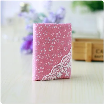 

Cotton floral printing women's credit card ID holder bag 16 position business card organizers small pouch feminina for girls