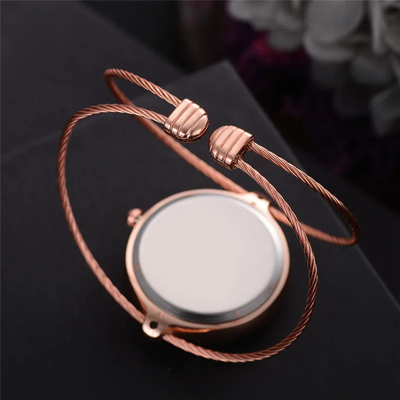 Fashion Luxury Brand Quartz Watch Women Bracelet Ladies Quartz Analog Wrist Watch steel band casual New Montre femme 3M28#N (12)