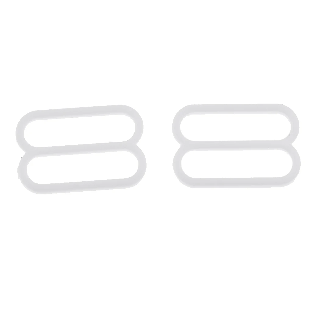 100Pcs 8mm/15mm Plastic Bra Headband Replacement Adjustment Buckles Underwear Sliders Rings Clips Sew Lingerie Bikini Adjusters