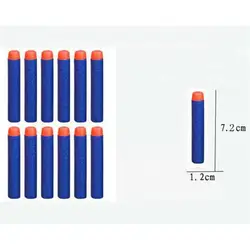 Мягкая голова 100 шт 7,2 см Запасной комплект для Дартс пули из пенопласта N-strike Elite комплект бластеров игрушечный пистолет Новое Детское
