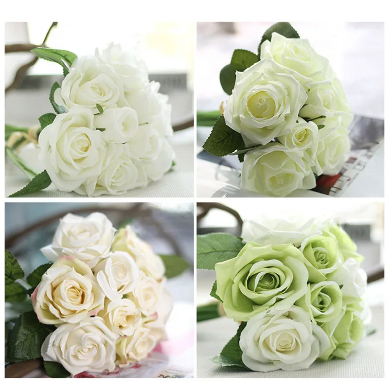 roses artificial flower wedding bouquet 6