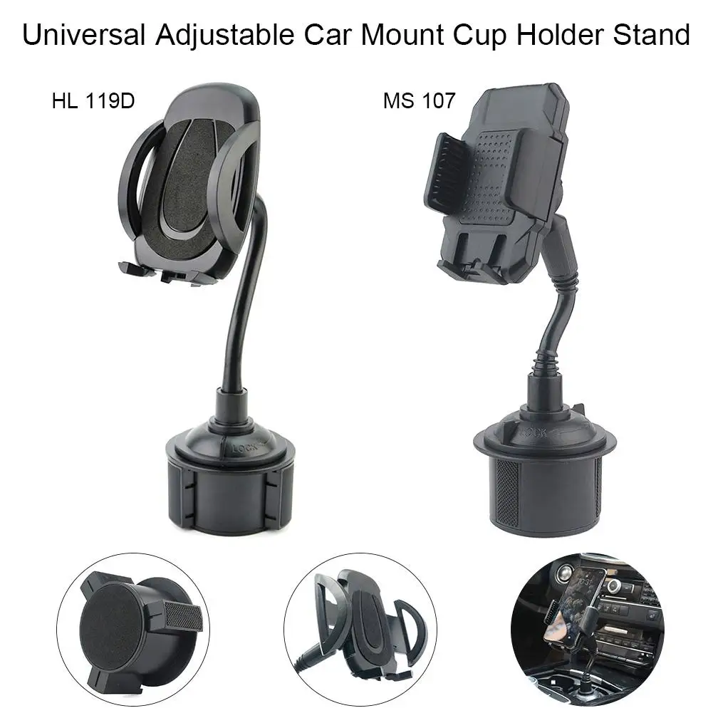 

Universal Adjustable Car Mount Cup Holder Stand Mobile Phone Stand Cradle Kit Automobile Water Cup Seat Phone Bracket