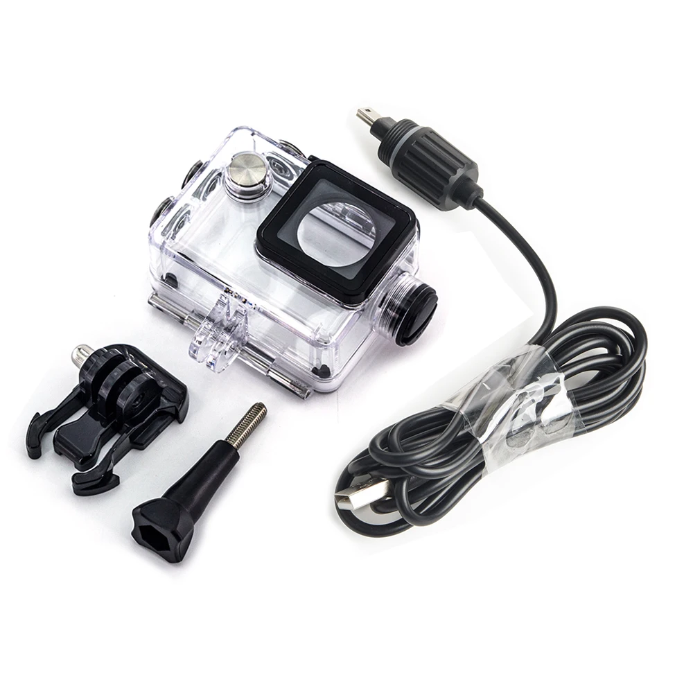 

For SJCAM SJ4000 Sj7000 sj9000 Camera Accessories Waterproof Case Charger shell USB Cable C30 H9 A8 C4 For Motocycle Clownfish