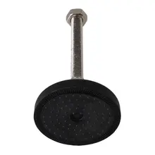 Черный 78 мм универсальный шарнир с резьбой M12 x 100 мм Регулируемая мебель Glide выравнивание ног Pad упаковка из 2