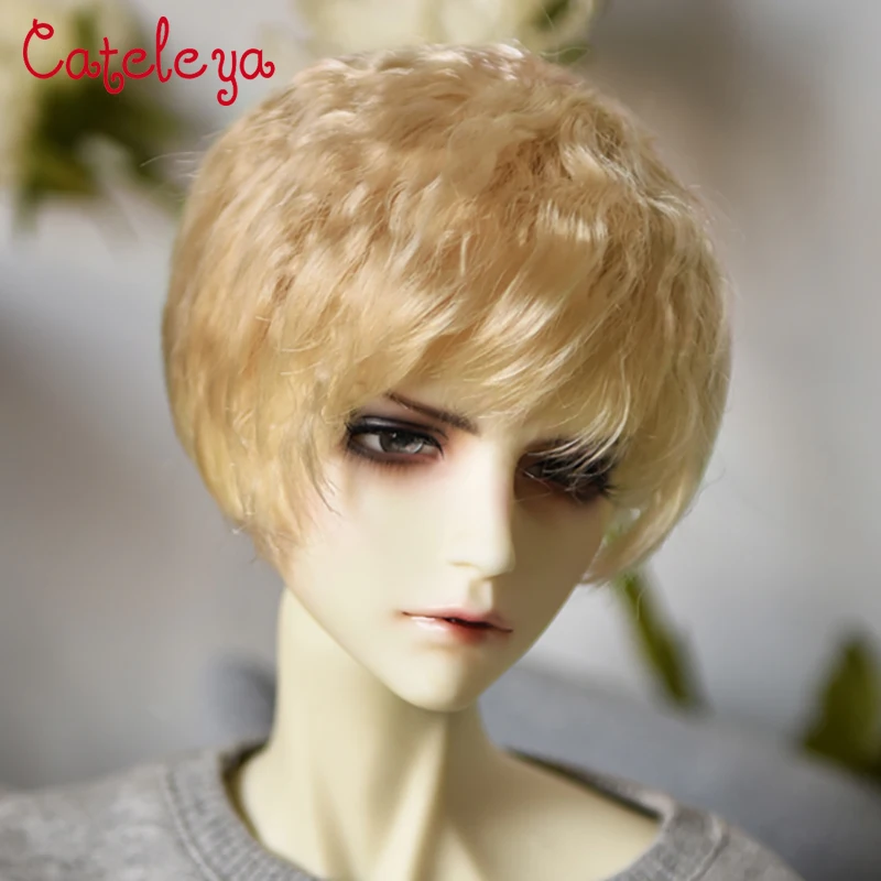 

Cateleya bjd wig imported super soft silk lazy male god wind micro volume bubble head short hair 1/6 1/4 1/3 Doll Accessories
