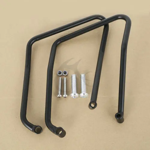 Motorcycle Left&right Saddlebag Support Brackets Chrome for Harley