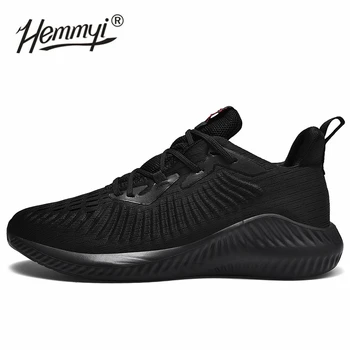 

Hemmyi 2019 New men sneakers breathable lightweight sports men's shoes comfortable running shoes for man big size 39-47