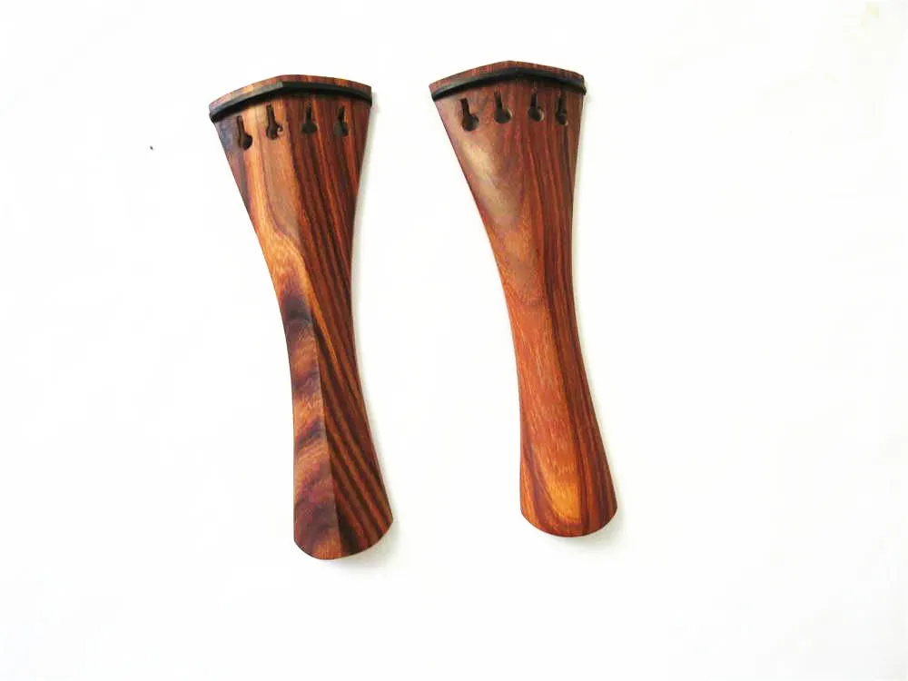 

One piece Ebony violin tailpiece 4/4 inlay the beautiful flower