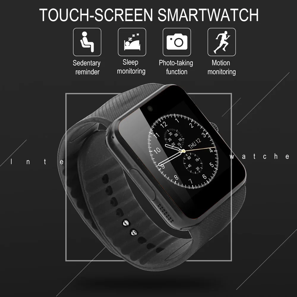 

Smart Watch GT08 Clock Sync Notifier Support TF Card Bluetooth Connectivity Android Phone Smartwatch Alloy Smartwatch