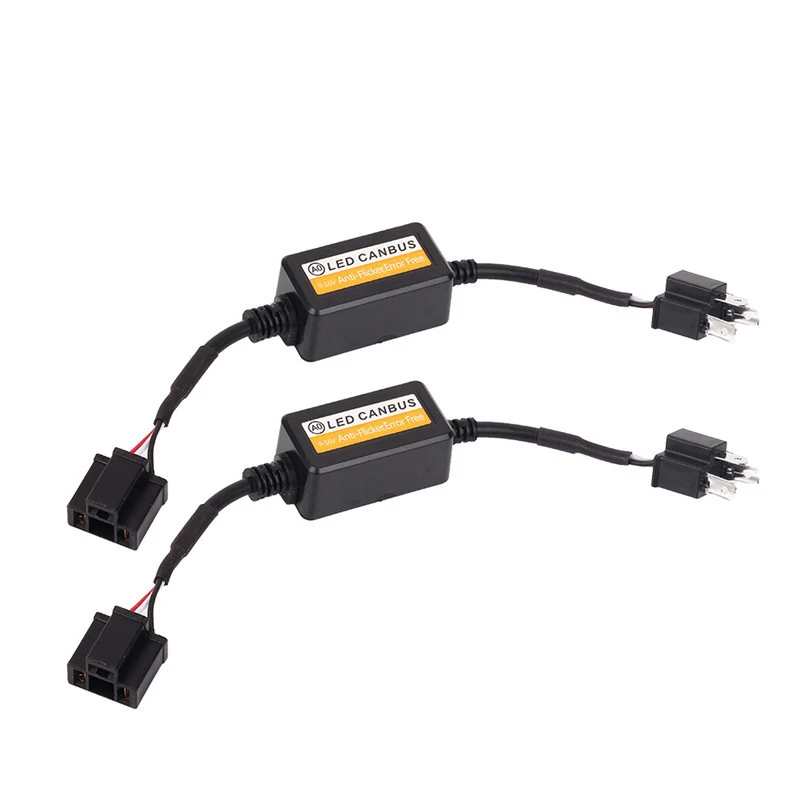 

2x H1 H4 H7 H8 H11 H13 9005/HB3 9006/HB4 Canbus Wiring Harness Adapter LED Car Headlight Bulb Auto Headlamp Fog Light Error Free