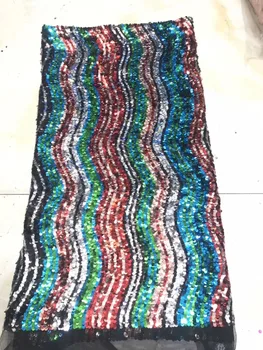 

Cyndi-11.401 fashionable sequins tulle embroidery french net lace fabric for party dress