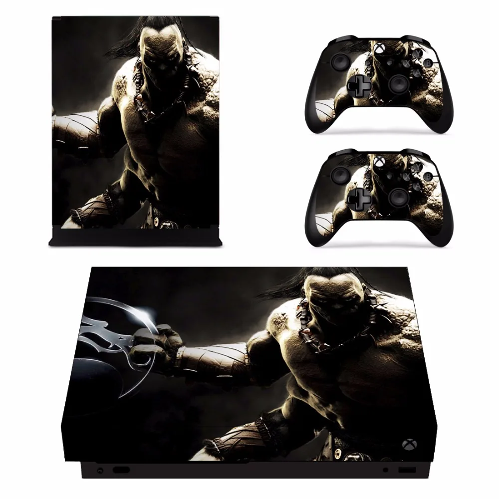Игры Mortal Kombat кожи Стикеры наклейка для Microsoft Xbox One X Slim консоли и 2 контроллеры