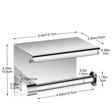 Высококачественная настенная салфетница из нержавеющей стали 304, держатель для ванной комнаты, туалетный одинарный рулон, бумажные держатели, инструменты