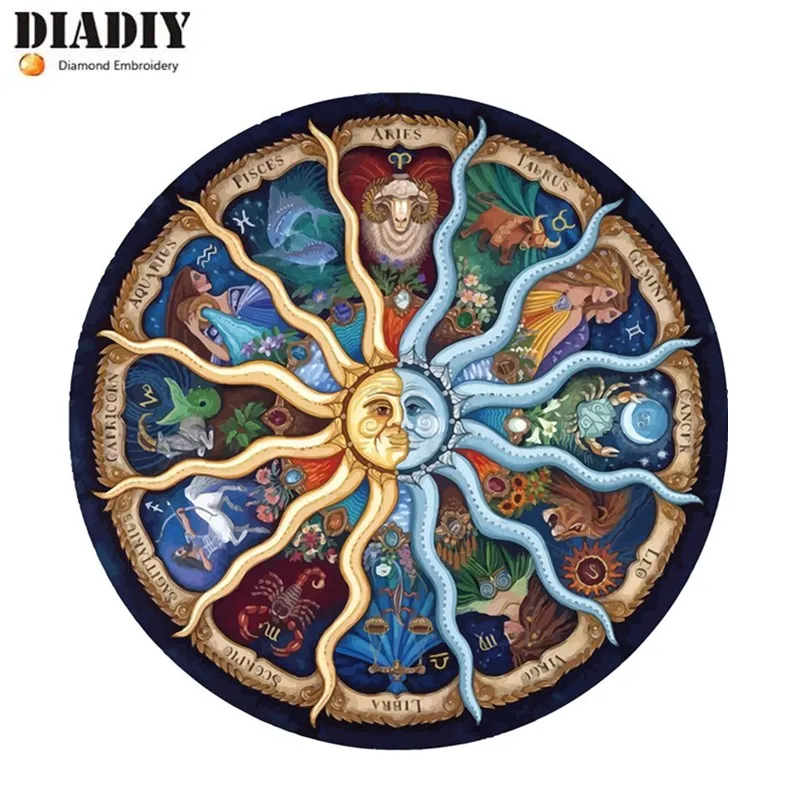 

5d Diy Diamond Painting Mosaic Needlework Embroidery Rhinestones Diamond Cross Stitch Constellation Icon Home Decor Craft Gift