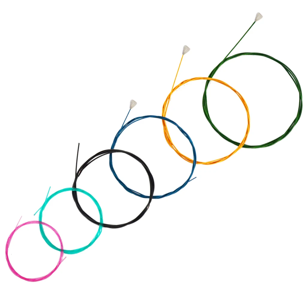 1Set Colorful 6 String Classical Guitar Strings Nylon Stringed Instruments Guitar Parts Accessories
