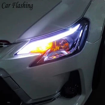 

Car Styling for Toyota Reiz led headlights 2013 2014 2015 2016 new Mark X LED Head Lamp signal drl H7 hid Bi-Xenon Lens low beam