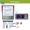 DST1020 Dual Display Thermostat With DS18B20 Temperature Sensor Probe Waterproof Line Thermometer Temperature Controller ► Photo 3/6