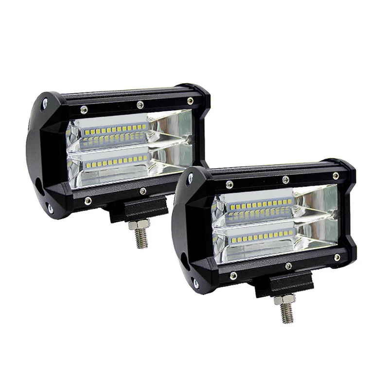 

2pcs 5 Inch 72W LED Light Bar Spot Beam 10800LLM Offroad Fog Lights LED Driving Work Lamp for Truck Jeep Suv Atv Utv 12V 24V