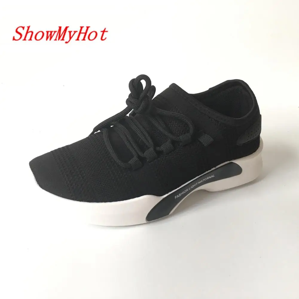 Showmyhot высокое качество Для мужчин Tenis Sapato masculino спорт Кружево на шнуровке Повседневная обувь Воздухопроницаемая обувь с сеткой для мужчин